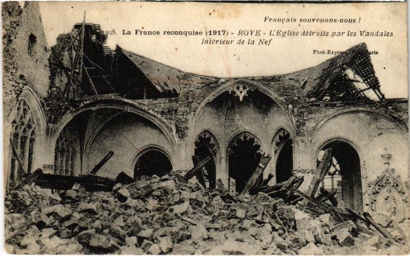 Carte postale ancienne Roye Eglise