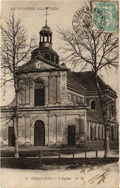 Carte postale ancienne Chaulnes le chateau à Chaulnes