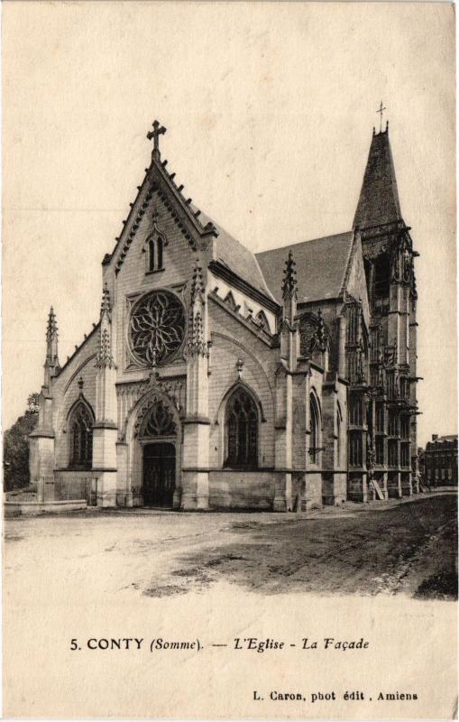 Carte postale ancienne Conty Eglise à Conty