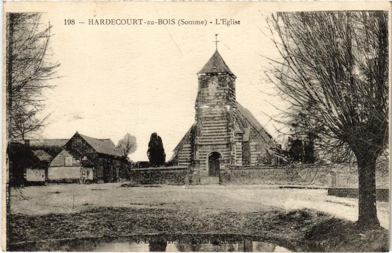 Carte postale ancienne Hardecourt eglise