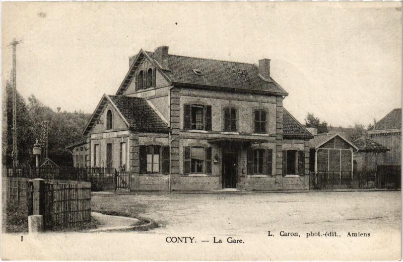 Carte postale ancienne Conty vue generale à Conty