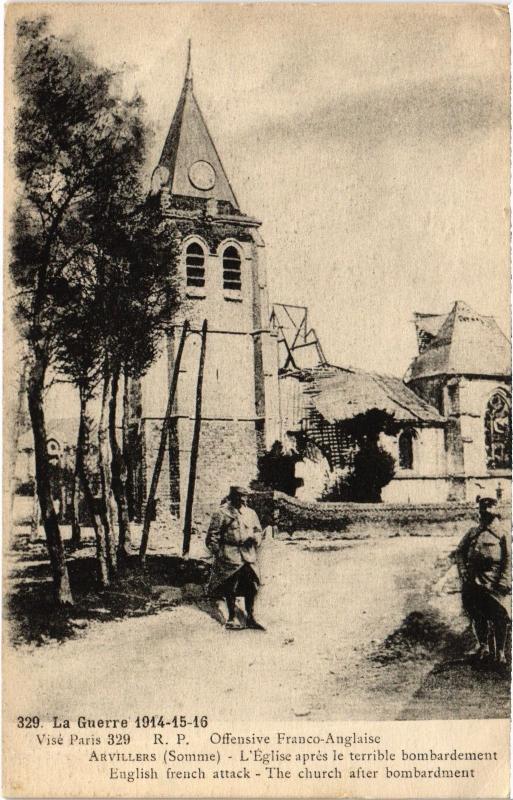 Carte postale ancienne Arvilliers eglise