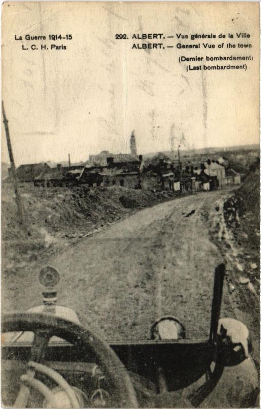 Carte postale ancienne Albert vue generale à Albert