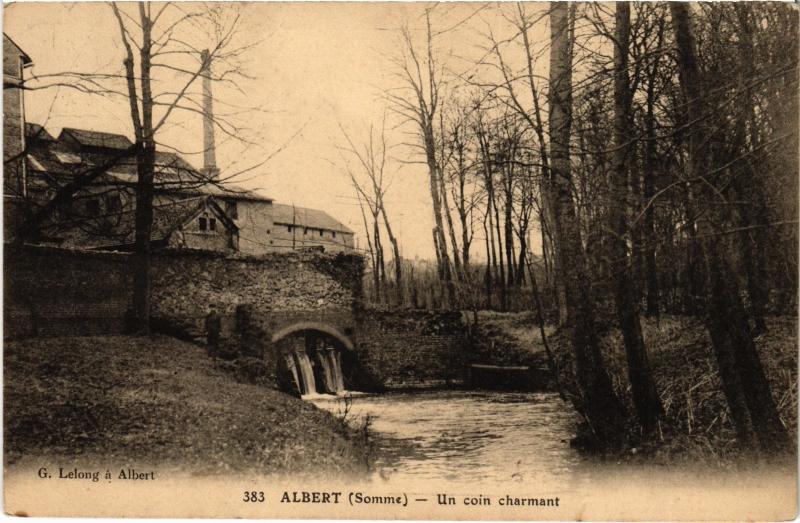 Carte postale ancienne Albert un coin charmant à Albert