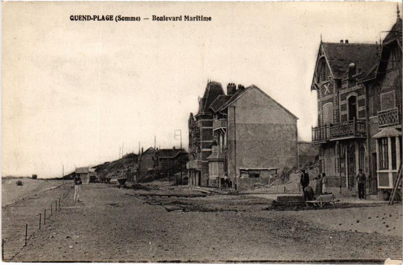Carte postale ancienne Quend Plage Boulevard Maritime à Quend