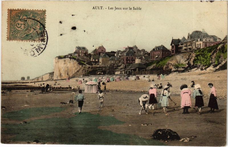 Carte postale ancienne Ault les Jeux sur le Sable