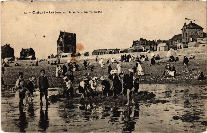 Carte postale ancienne Onival les Jeux sur le Sable