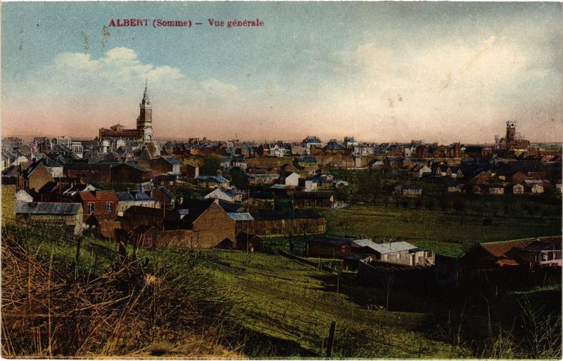 Carte postale ancienne Albert vue generale à Albert