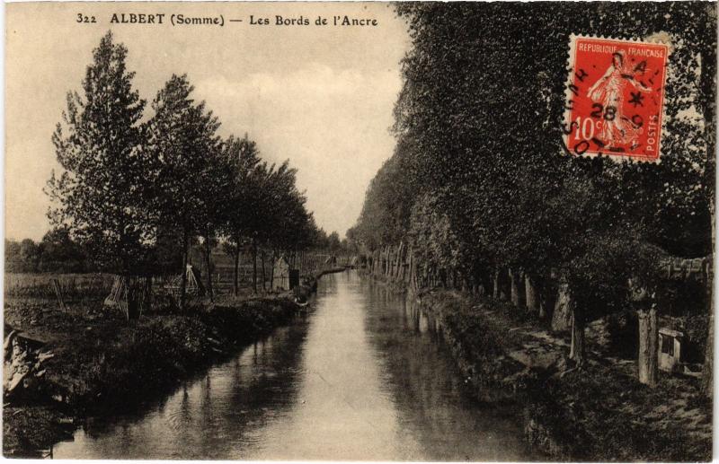 Carte postale ancienne Albert Bords de l'Ancre à Albert