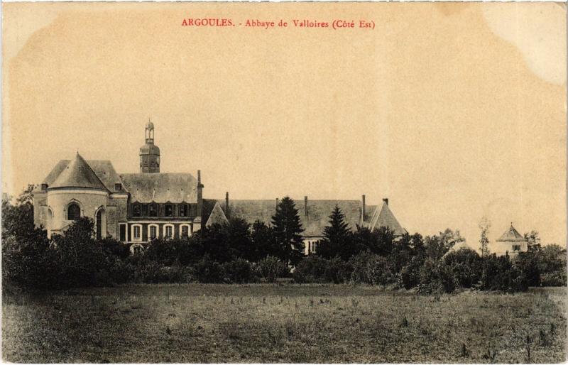 Carte postale ancienne Argoules Abbaye de Valloires à Argoules