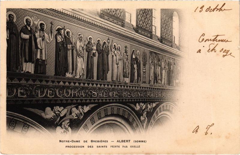 Carte postale ancienne Albert Notre Dame de Brebieres à Albert