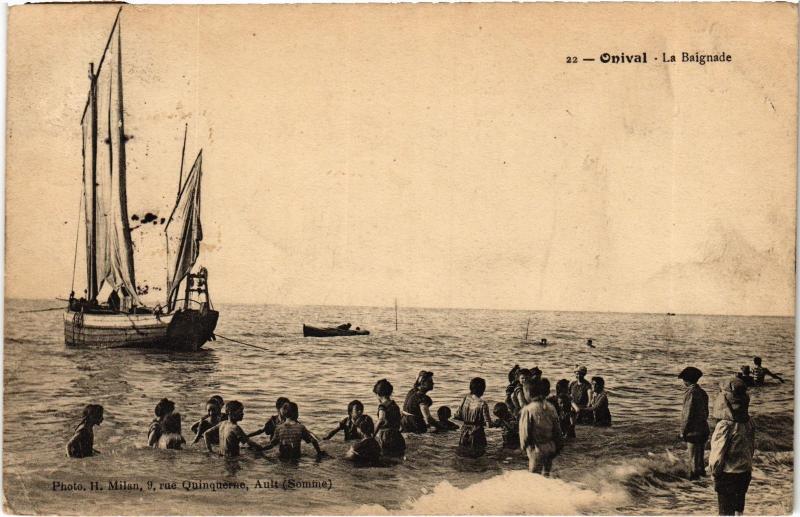 Carte postale ancienne Onival la Baignade