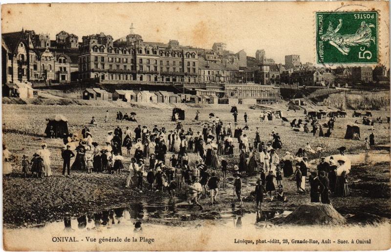 Carte postale ancienne Onival vue generale de la plage