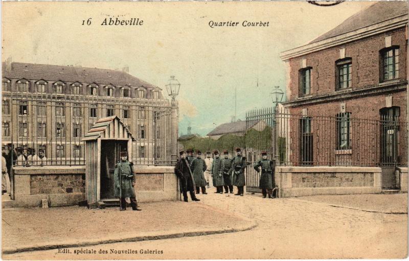 Carte postale ancienne Abbeville Quartier Courbet à Abbeville