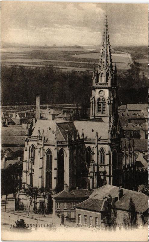 Carte postale ancienne Abbeville Eglise Saint-Jacques à Abbeville