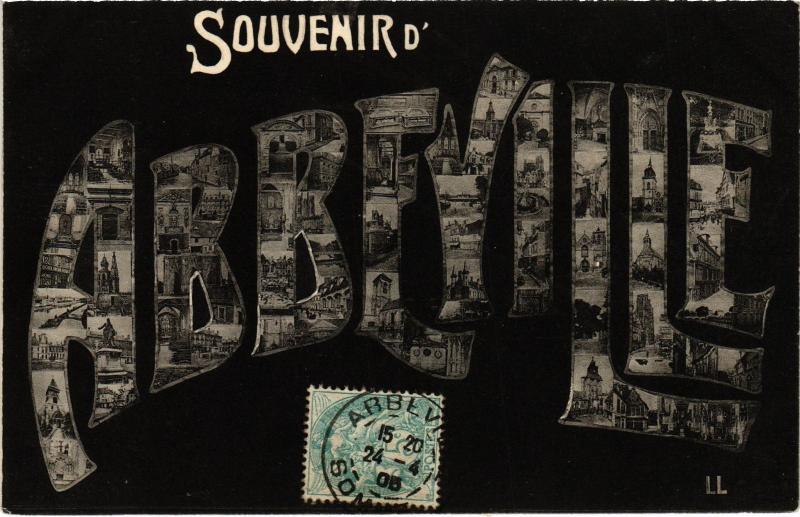 Carte postale ancienne Abbeville souvenir à Abbeville
