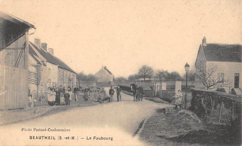 Carte postale ancienne Beautheil - Le Faubourg