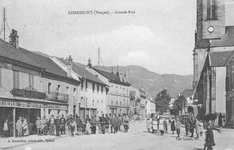 Carte postale ancienne Cornimont - Grande Rue à Cornimont