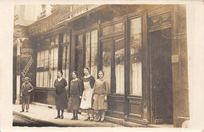 Carte postale ancienne Calais - Carte Photo - Cafe Restaurant - Boulevard Lafayette - Daviron Vi à Calais