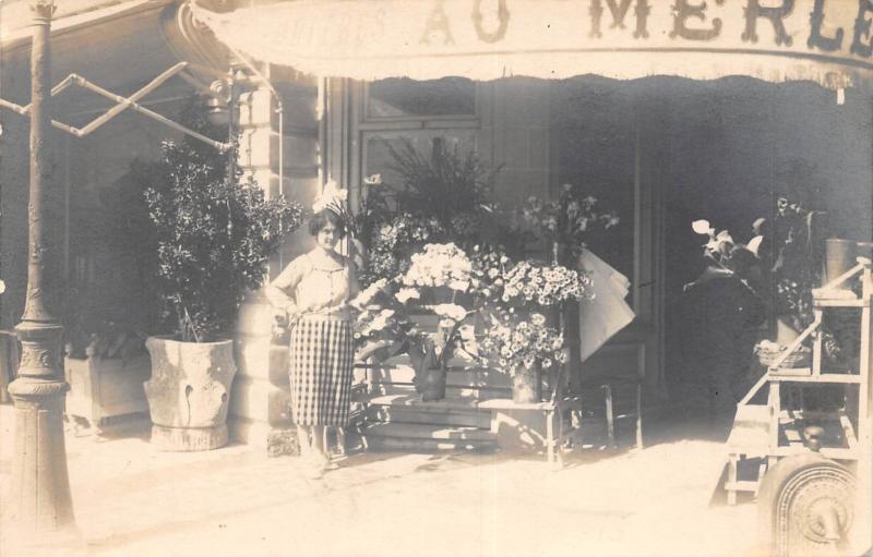 Bordeaux - Carte Photo - Magasin Au Merle Blanc - Huitres Fleurs à Bordeaux
