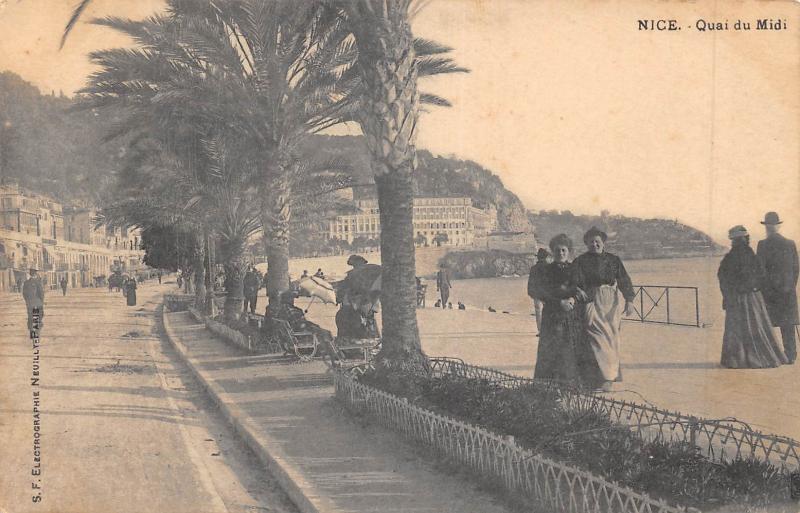 Carte postale ancienne Nice - Quai Du Midi à Nice