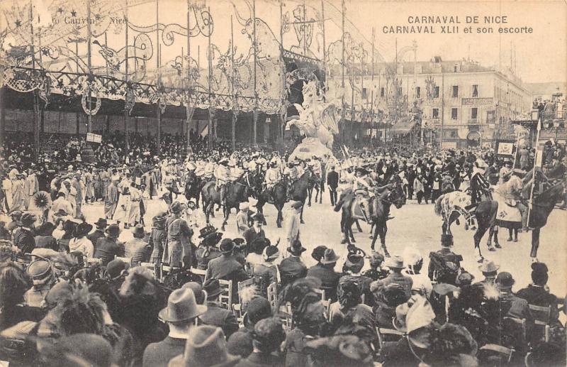 Carte postale ancienne Carnaval De Nice Et Son Escorte