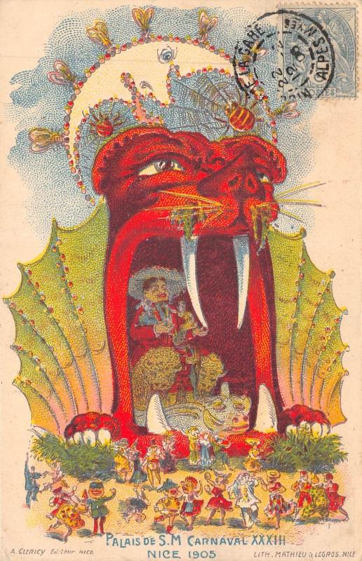 Carte postale ancienne Nice 1905 - Palais De S.M. Carnaval