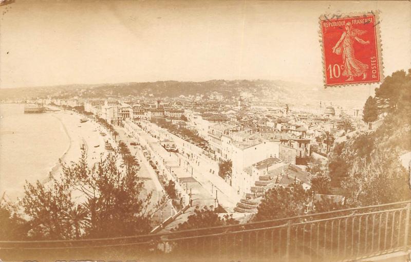 Carte postale ancienne Nice - Carte Photo - Vue Generale De Nice à Nice