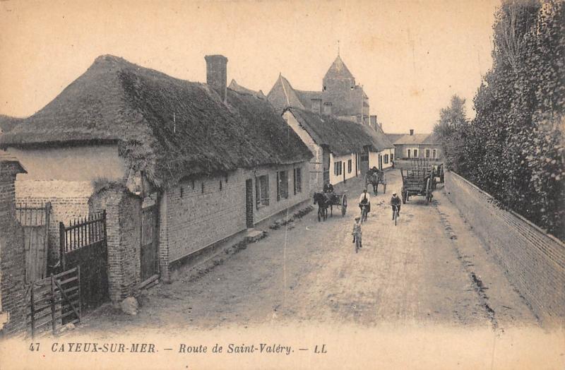 Carte postale ancienne Cayeux Sur Mer - Route De Saint Valery à Cayeux-sur-Mer