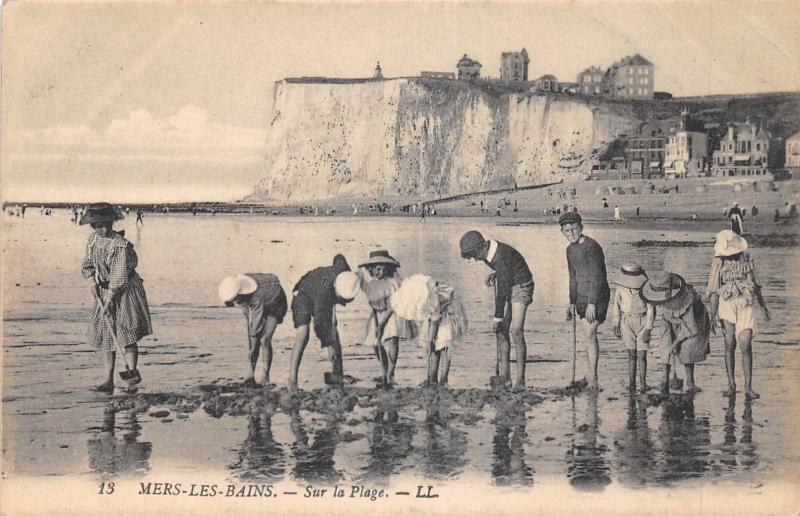 Carte postale ancienne Mers Les Bains - Sur La Plage à Mers-les-Bains