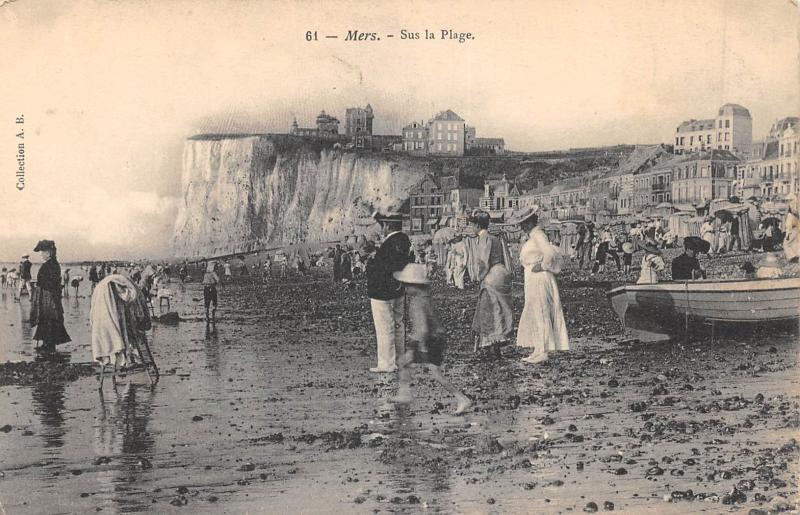 Carte postale ancienne Mers - Sus La Plage