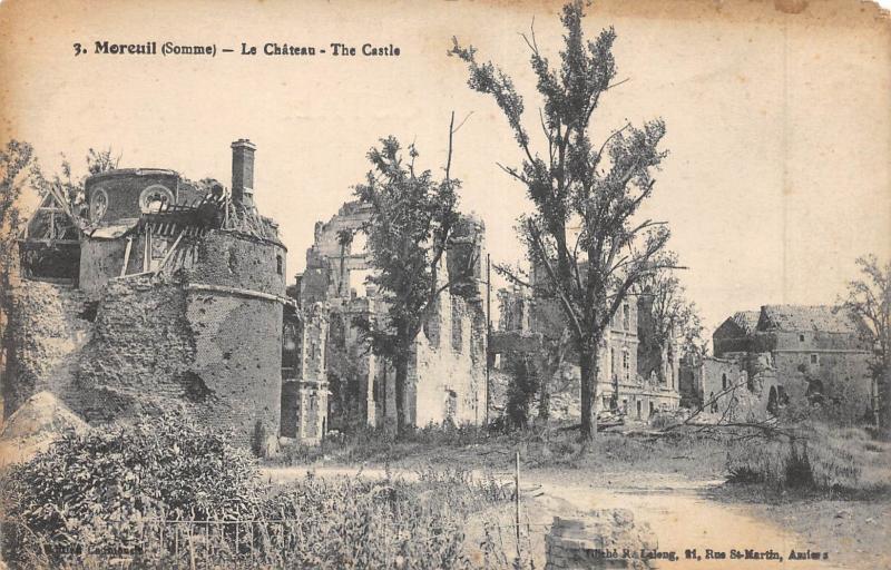 Carte postale ancienne Moreuil - Le Chateau à Moreuil