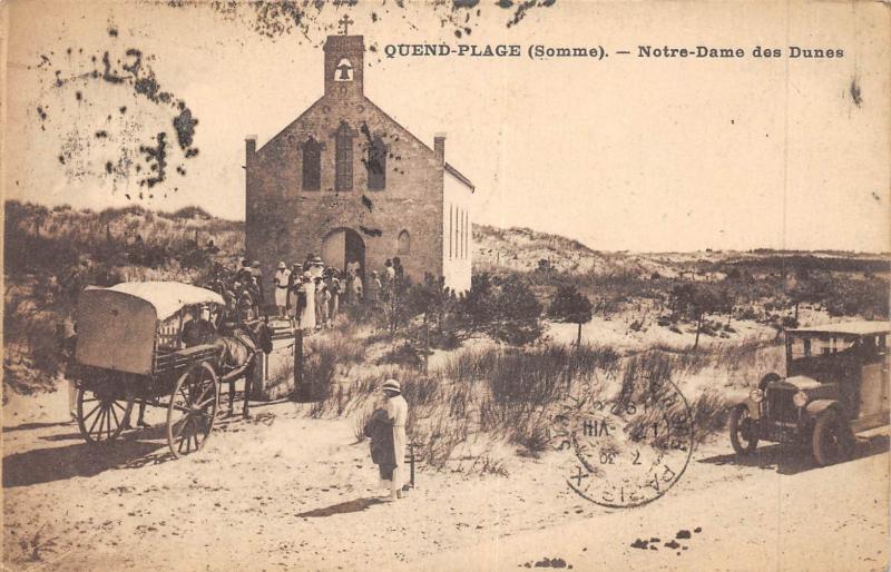 Carte postale ancienne Quend Plage - Notre Dame Des Dunes à Quend
