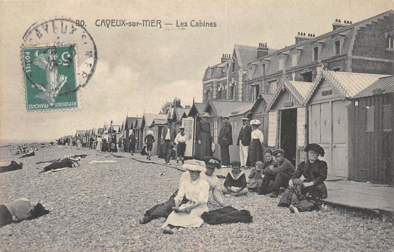 Carte postale ancienne Cayeux Sur Mer - Les Cabines à Cayeux-sur-Mer