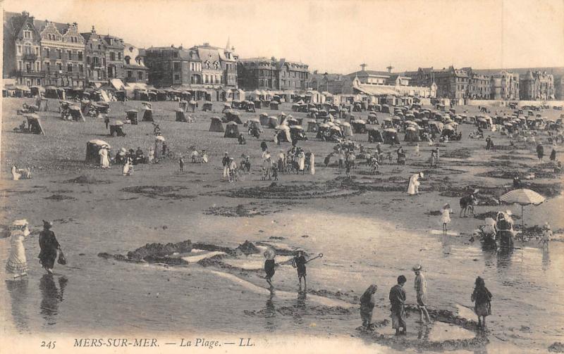 Carte postale ancienne Mers Sur Mer - La Plag