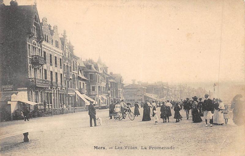 Carte postale ancienne Mers - Les Villas - La Promenade