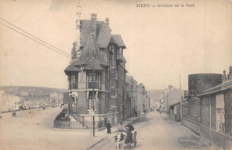 Carte postale ancienne Mers - Avenue De La Gare