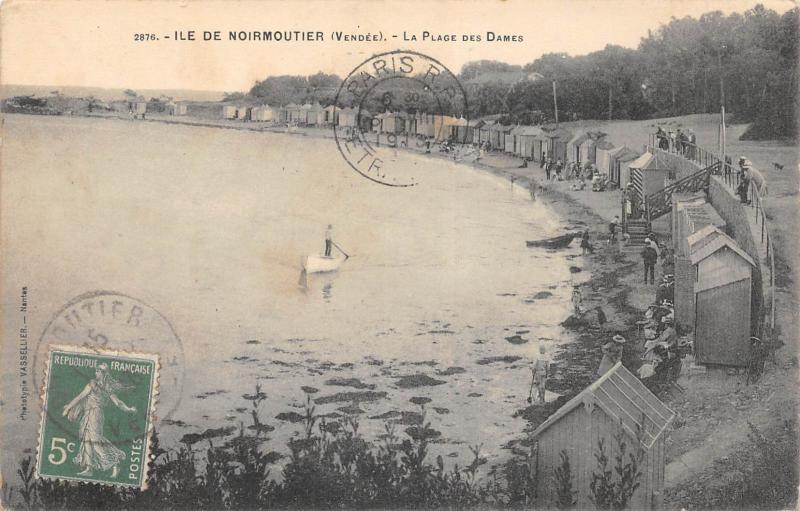 Carte postale ancienne Ile De Noirmoutier - La Plage Des Dames
