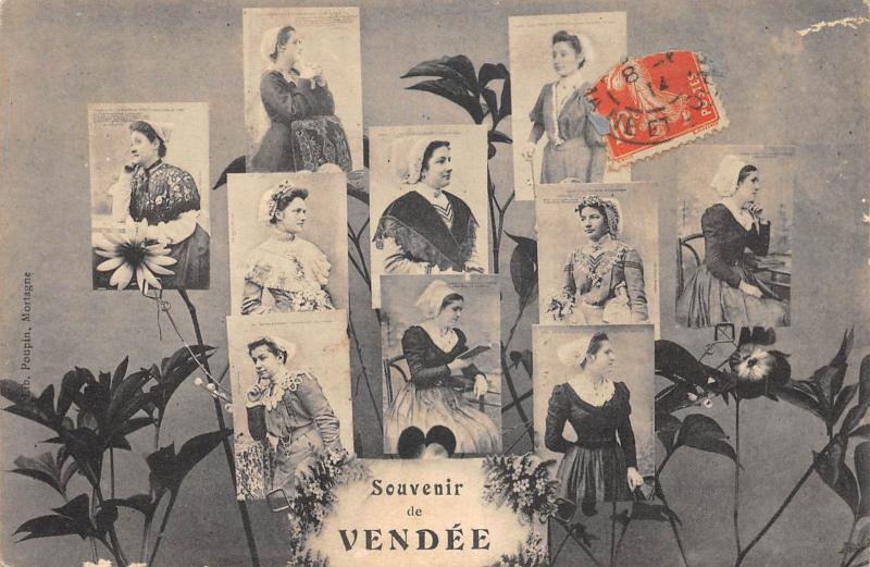 Carte postale ancienne Souvenir De Vendee