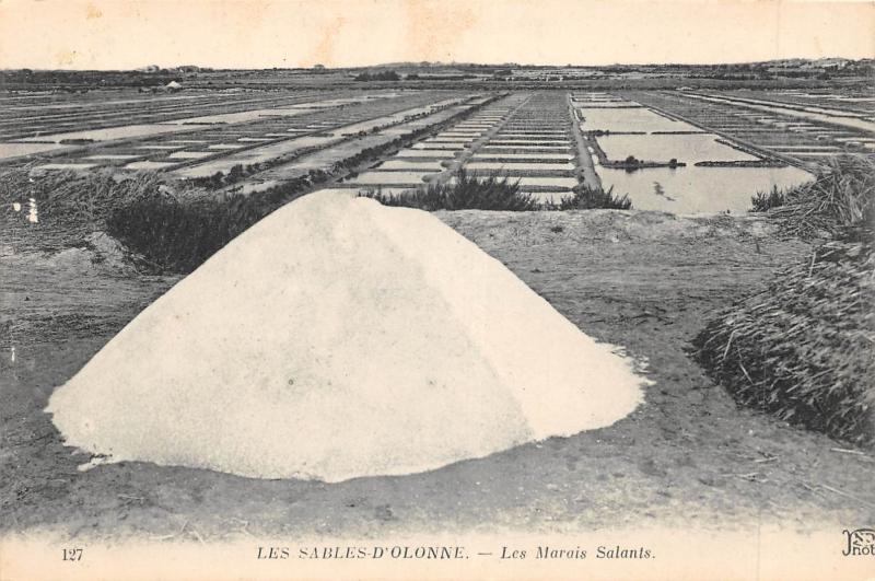 Carte postale ancienne Les Sables D'Olonne - Les Marais Salants aux Sables-d'Olonne