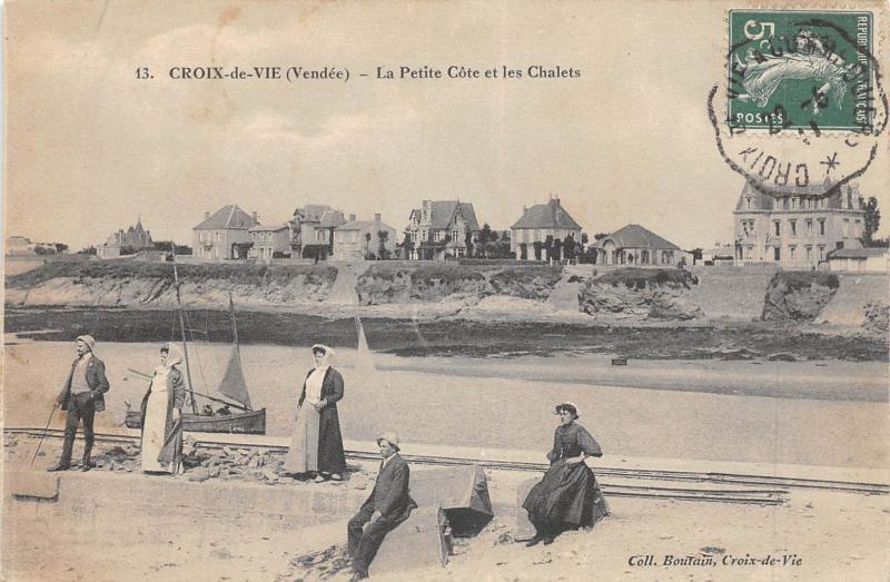 Carte postale ancienne Croix De Vie - La Petite Cote Et Les Chalets