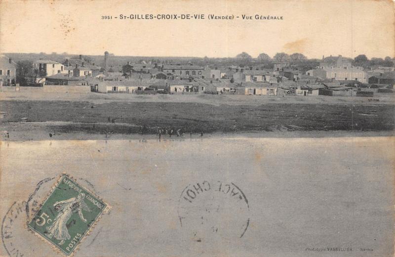 Carte postale ancienne Saint Gilles Croix De Vie - Vue Generale à Saint-Gilles-Croix-de-Vie