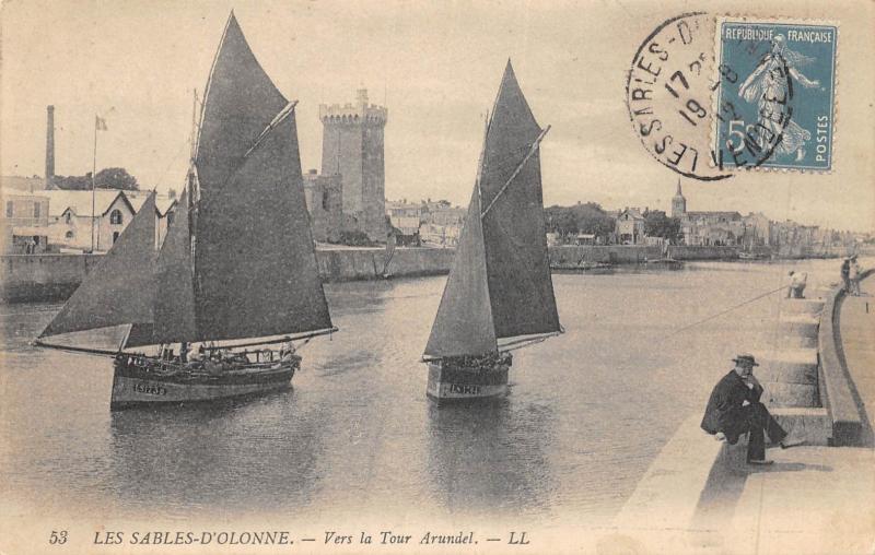 Carte postale ancienne Les Sables D'Olonne - Vers La Tour D'Arundel aux Sables-d'Olonne