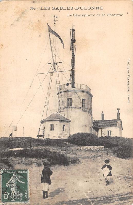 Carte postale ancienne Les Sables D'Olonne - Le Semaphore De La Chaume aux Sables-d'Olonne