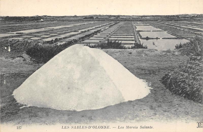 Carte postale ancienne Les Sables D'Olonne - Les Marais Salants aux Sables-d'Olonne