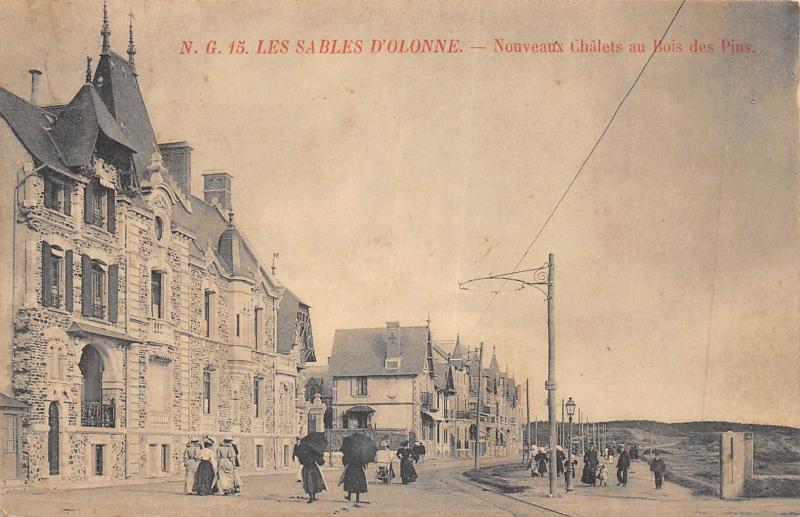 Carte postale ancienne Les Sables D'Olonne - Nouveaux Chalets Au Bois Des Pins aux Sables-d'Olonne