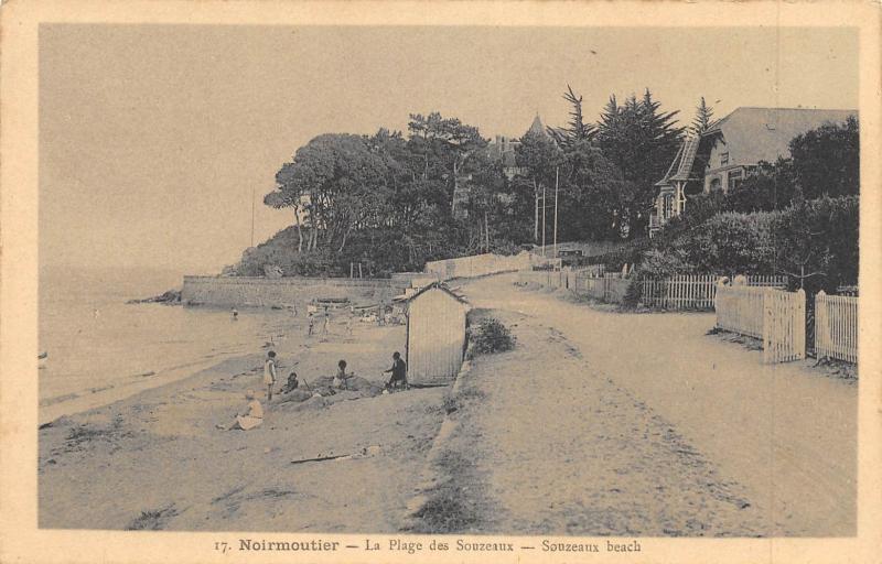 Carte postale ancienne Noirmoutier - La Plage Des Souzeaux