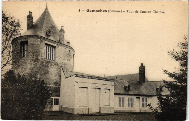 Carte postale ancienne Gamaches Tour de l'ancien chateau à Gamaches