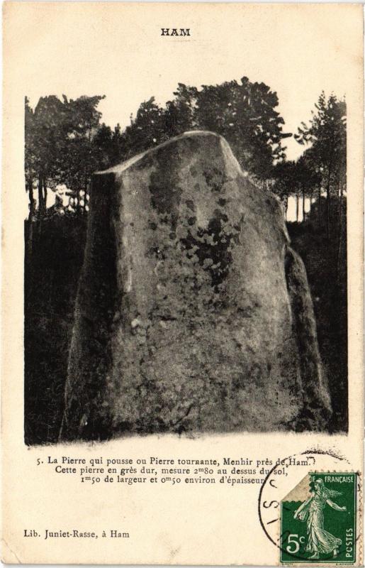 Carte postale ancienne Ham la Pierre qui pousse