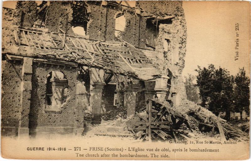 Carte postale ancienne Frise eglise à Frise